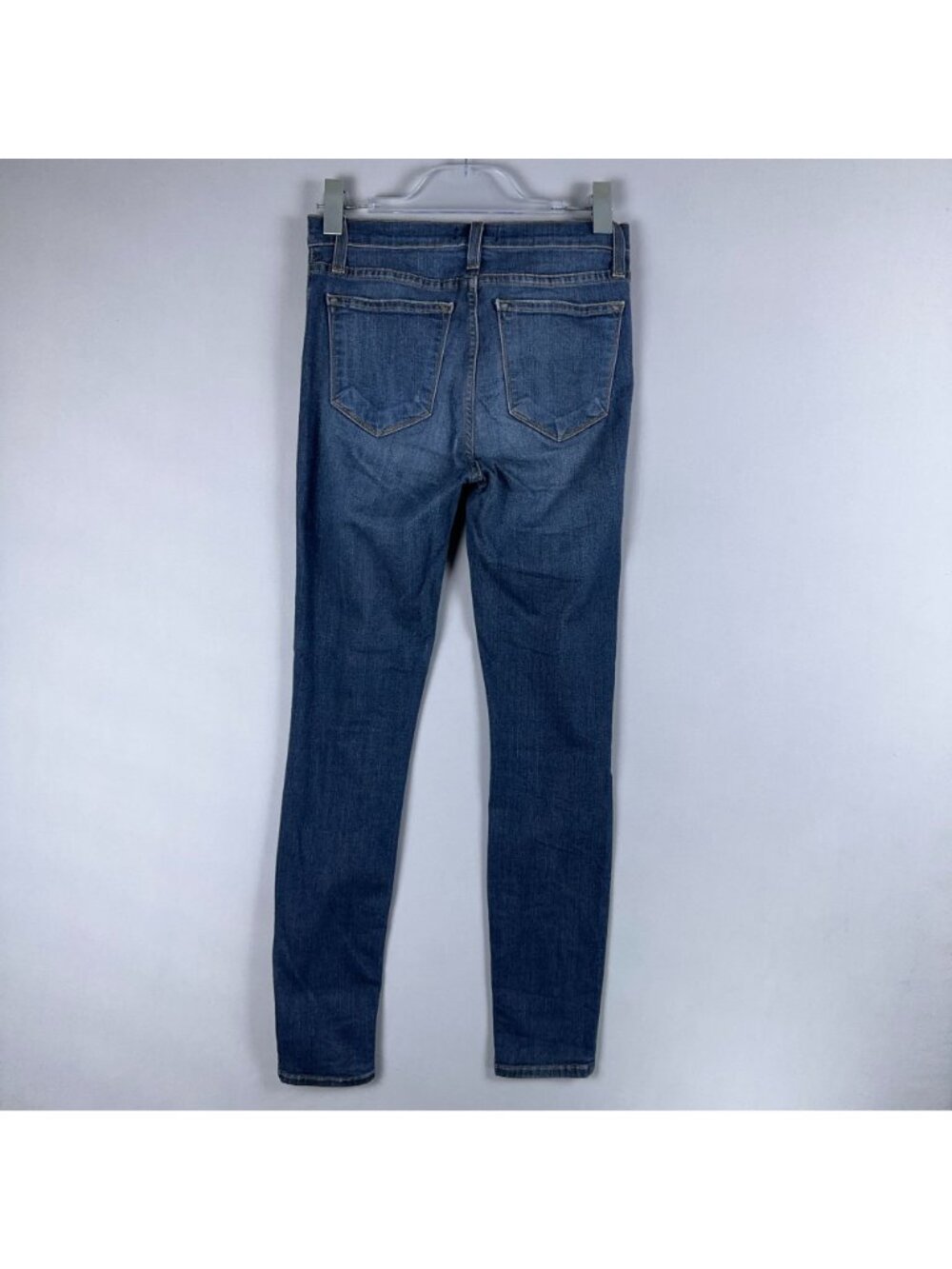Judy Blue Jeans Size 7 Skinny Mid Rise Blue Dark Wash Made In USA - Picture 3 of 13